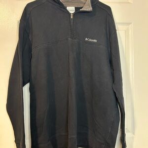Columbia Black Quarter-Zip Fleece Pullover. Crosslisted